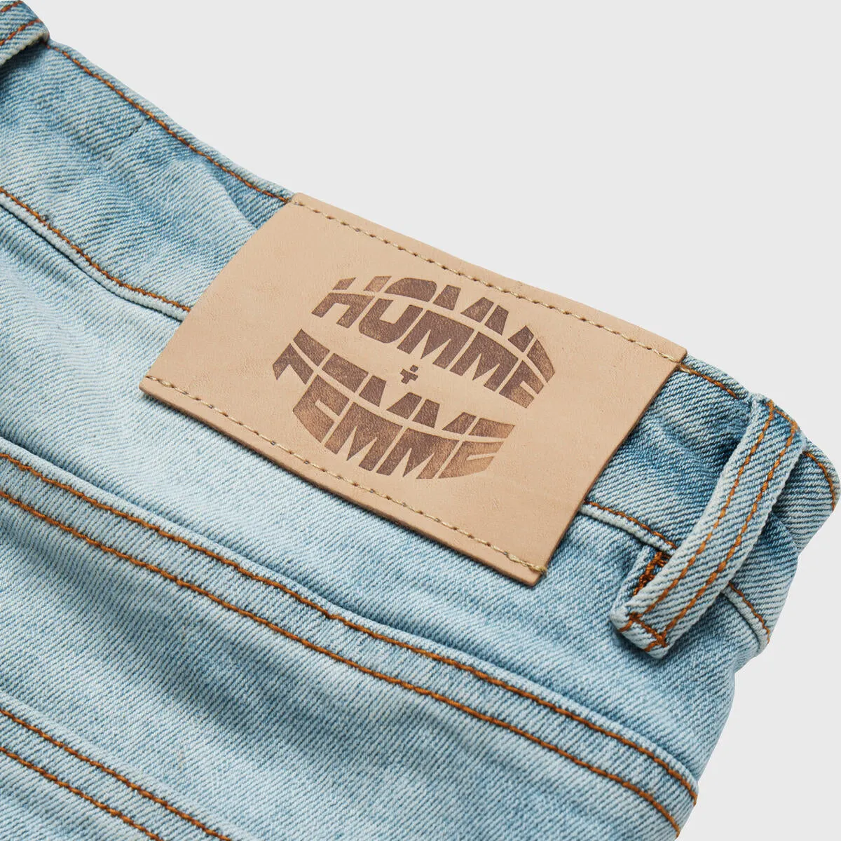 Homme   Femme "Letterman" Blue Denim w/Powder Pink