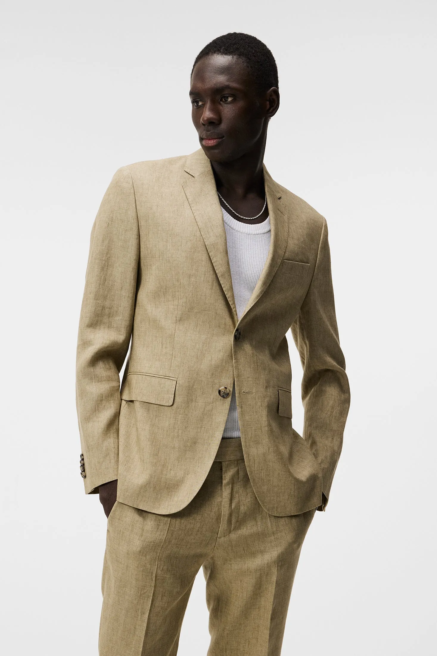 Hopper U Super Linen Blazer / Aloe