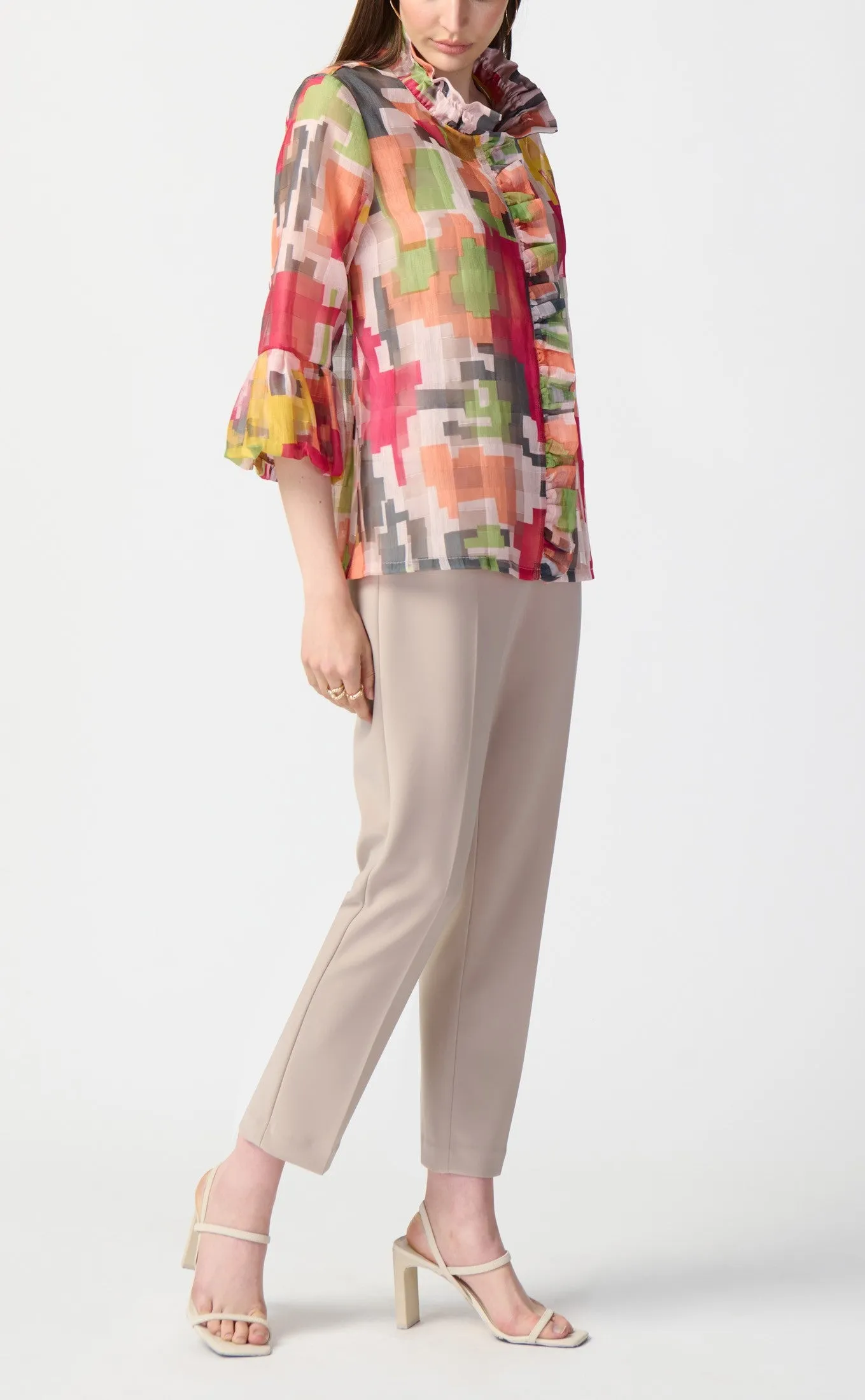 Joseph Ribkoff Jackets - Abstract Print Woven Jacket