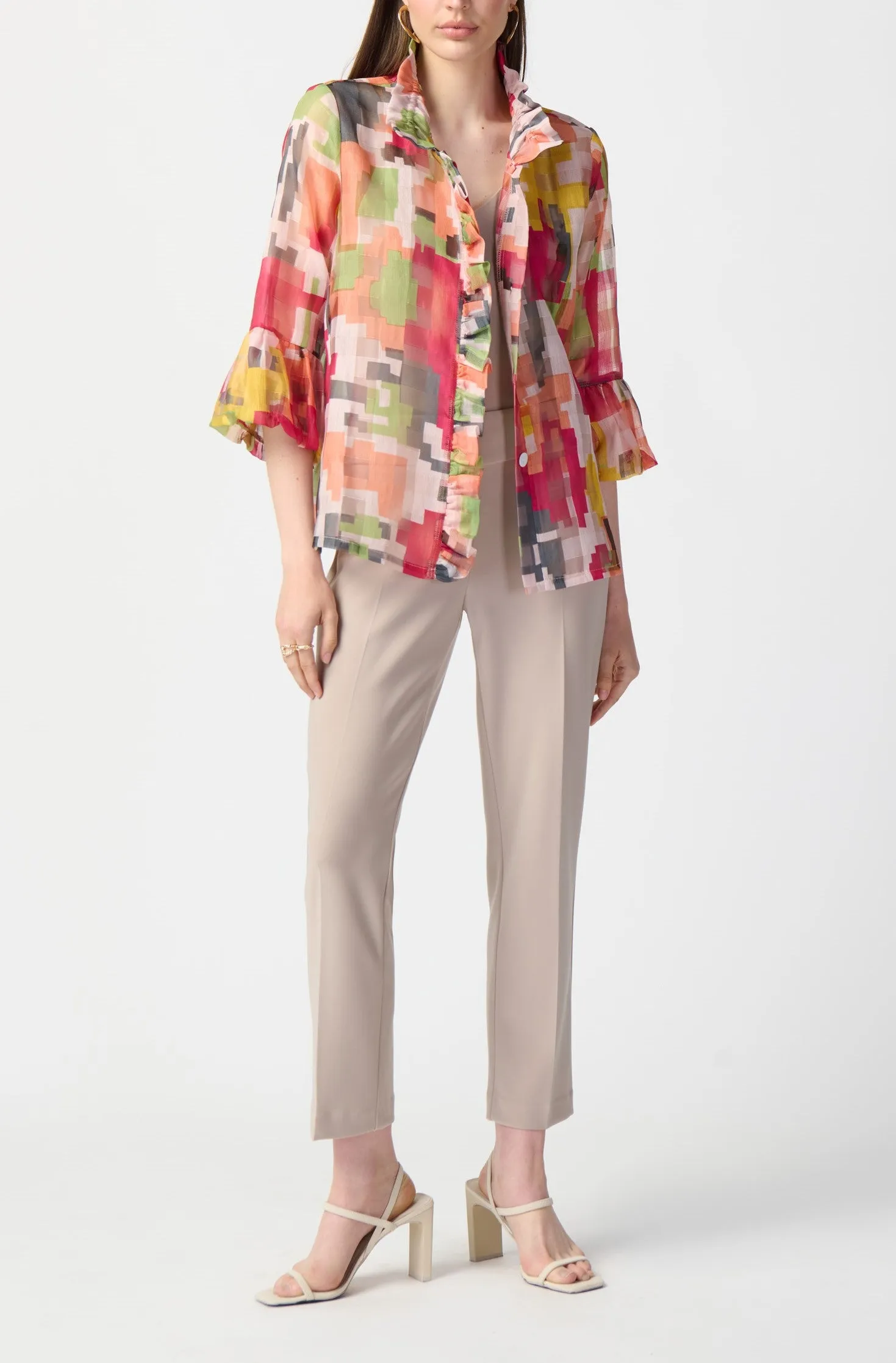 Joseph Ribkoff Jackets - Abstract Print Woven Jacket