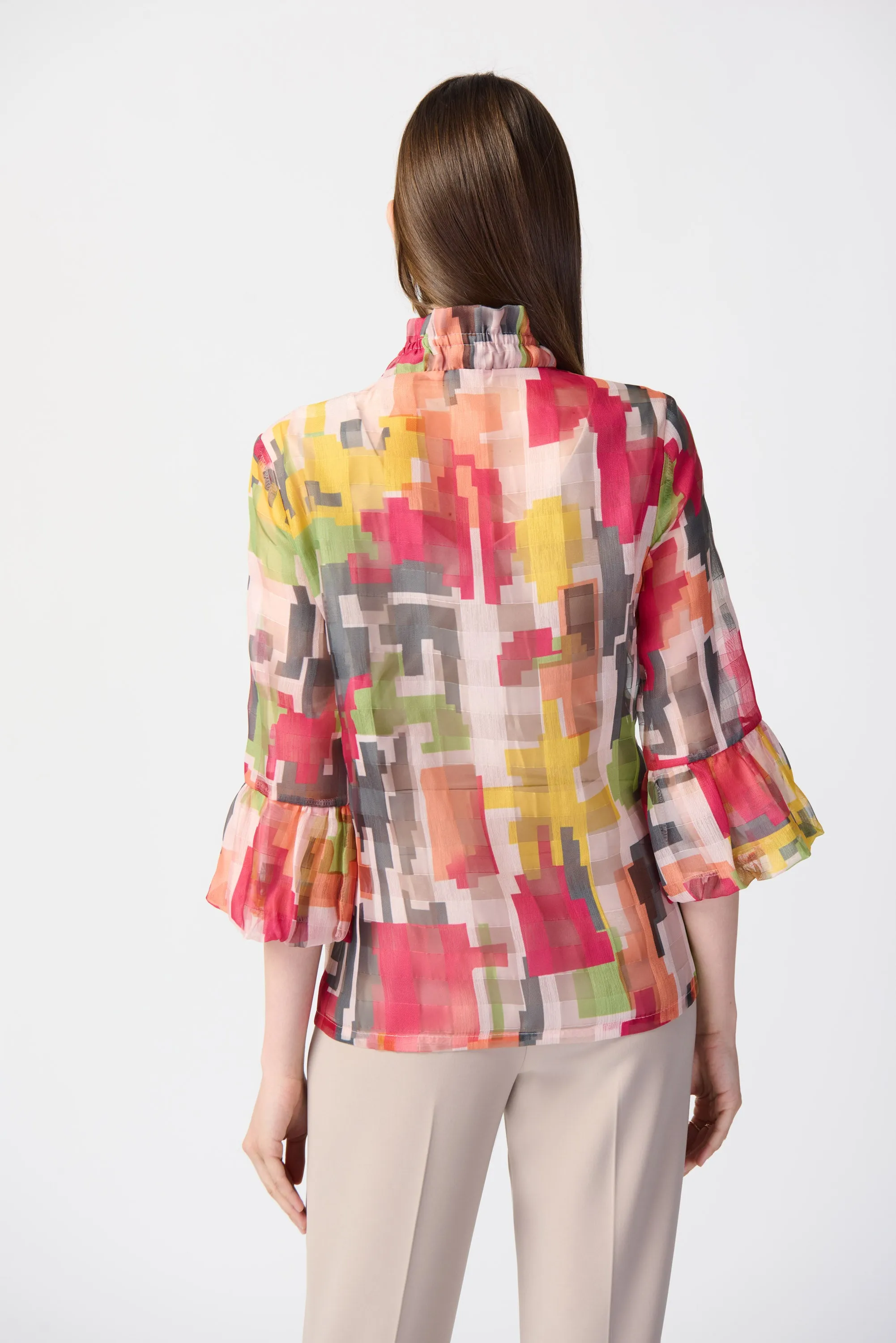 Joseph Ribkoff Jackets - Abstract Print Woven Jacket