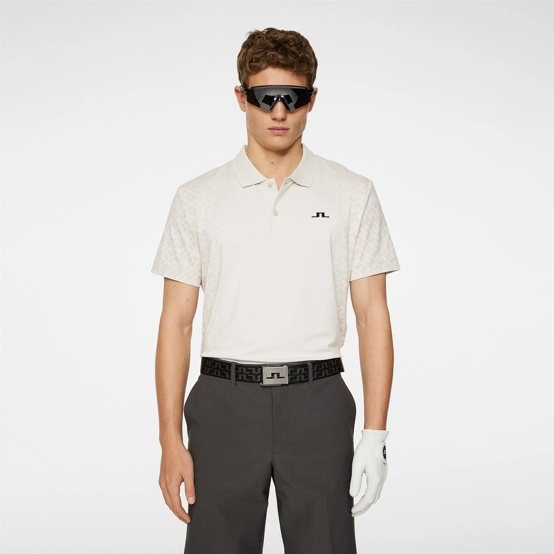 Kalle Regular Fit Gradual Jacquard Polo Moonbeam - AW24