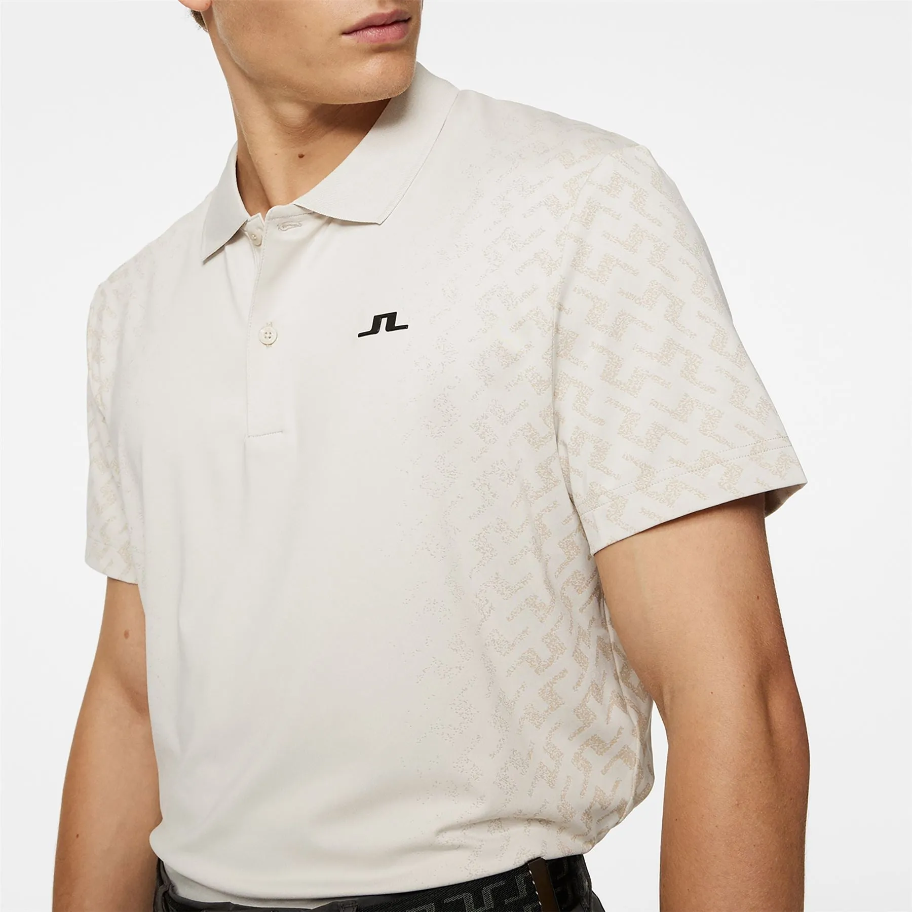 Kalle Regular Fit Gradual Jacquard Polo Moonbeam - AW24