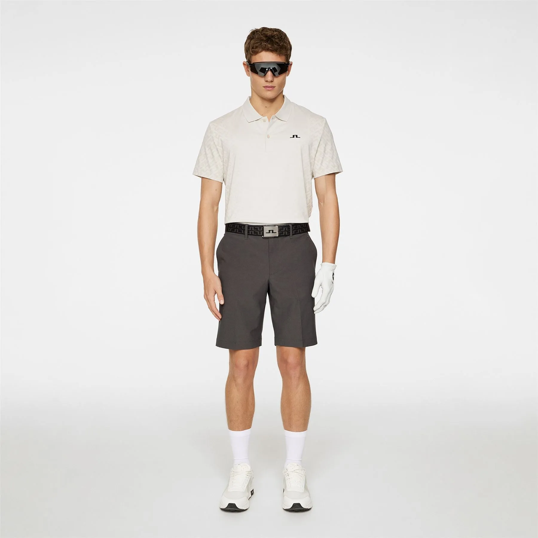 Kalle Regular Fit Gradual Jacquard Polo Moonbeam - AW24