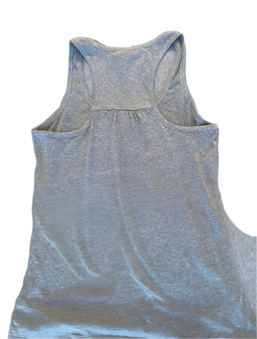 Ladies Grey And Crimson WSU Crew Cut Tank