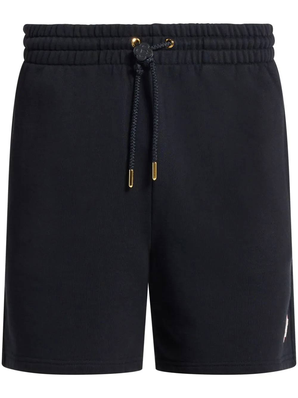 logo-patch organic cotton shorts