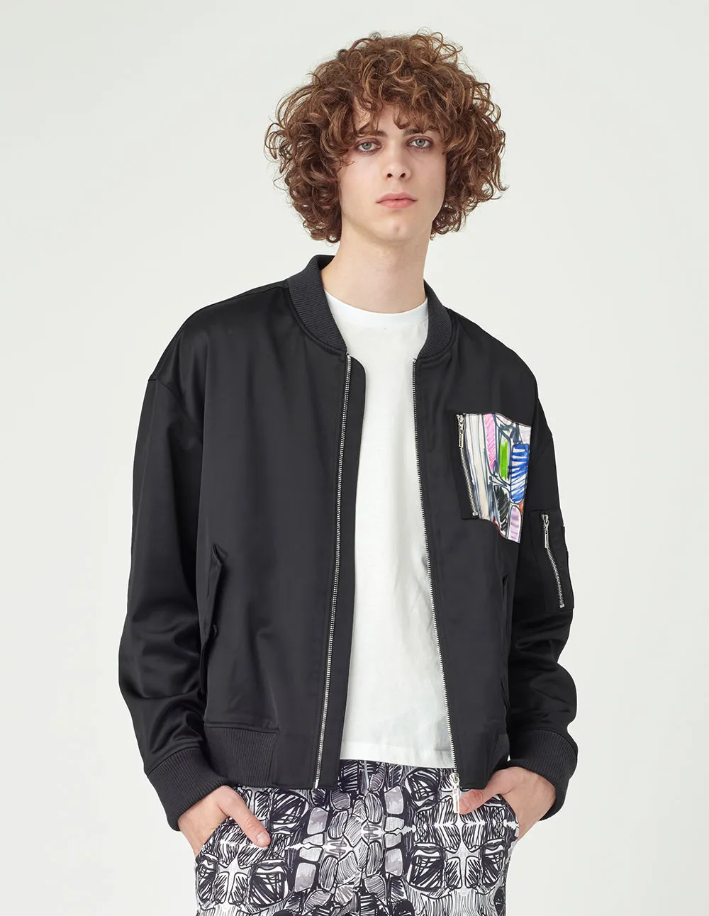MARK FAST Zipped Baseball Jacket