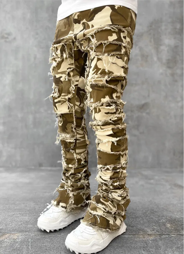 Men Trousers Individual Patched Pants