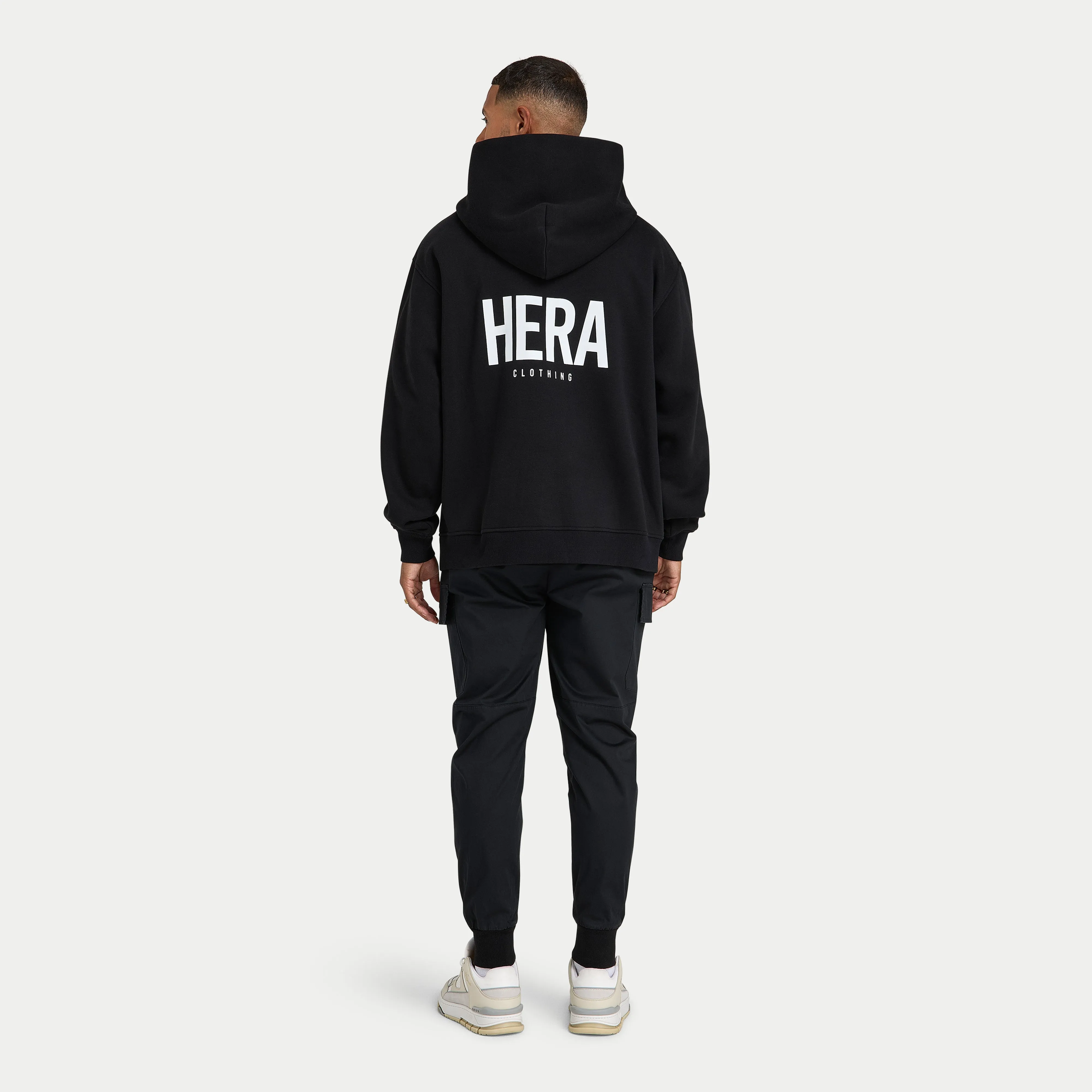 Mens Staple Oversized Hoodie - Black