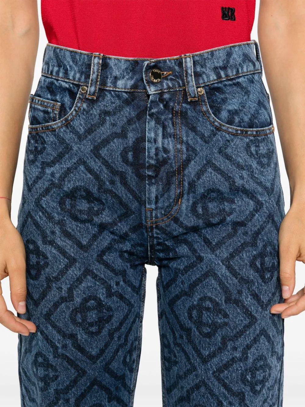 monogram jeans