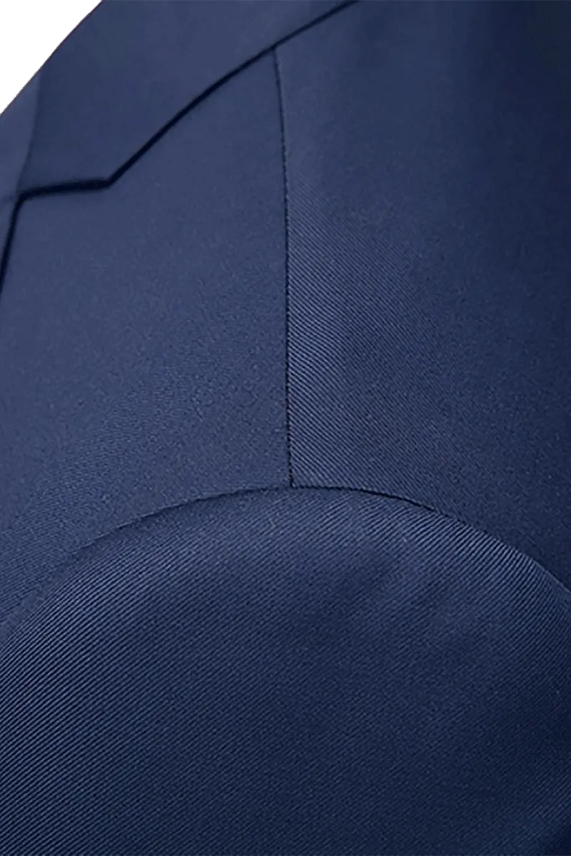 Navy Blue Slim Fit 3-Piece 2 Button suit