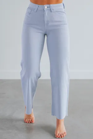 Olivia Vervet Jeans - Powder Blue