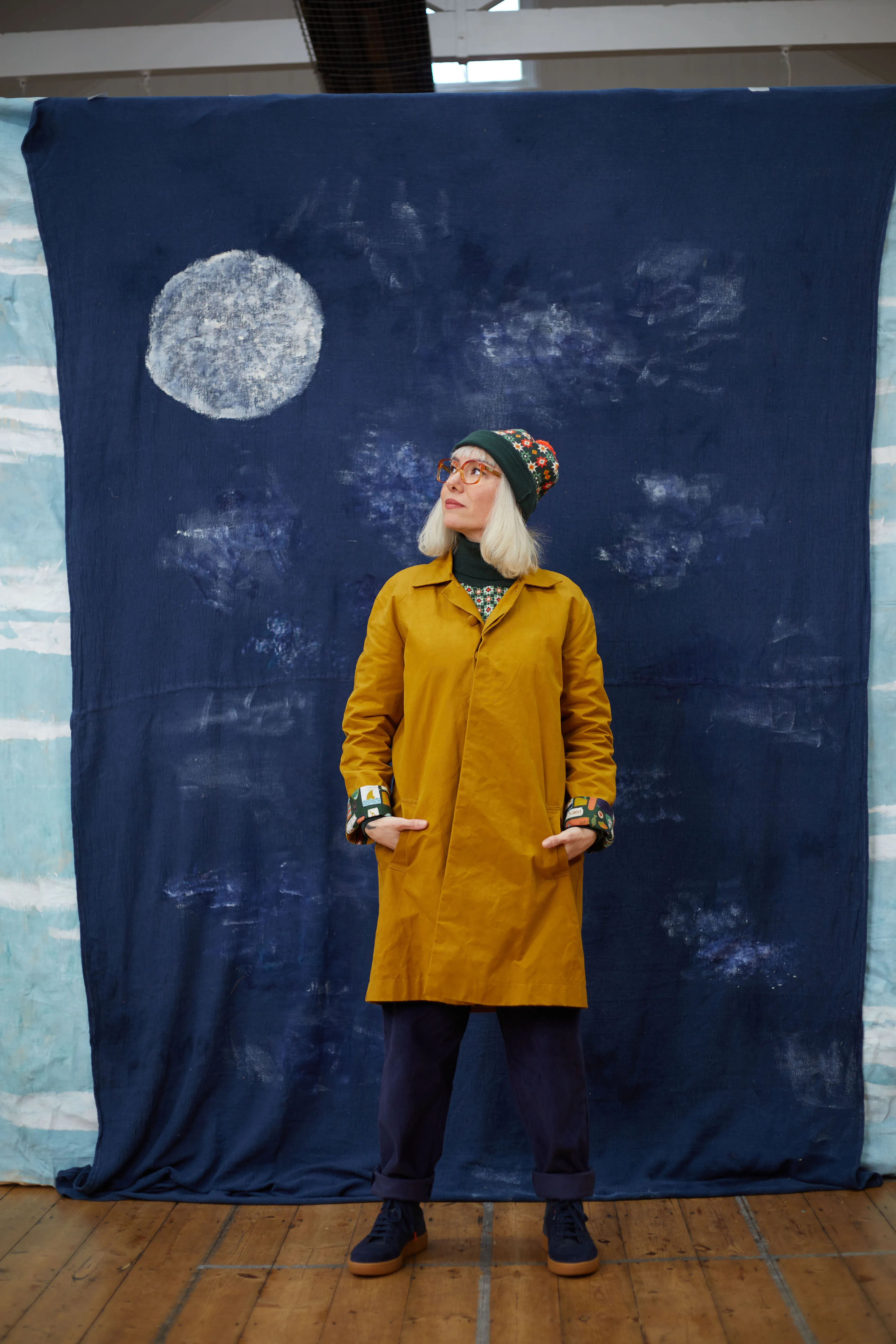 Palava Trenchcoat - Mustard - Badges Lining