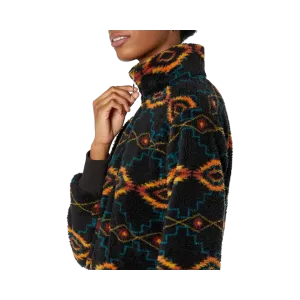 Panhandle Slim Women's Rock and Roll Aztec Sherpa Quarter Sweater
