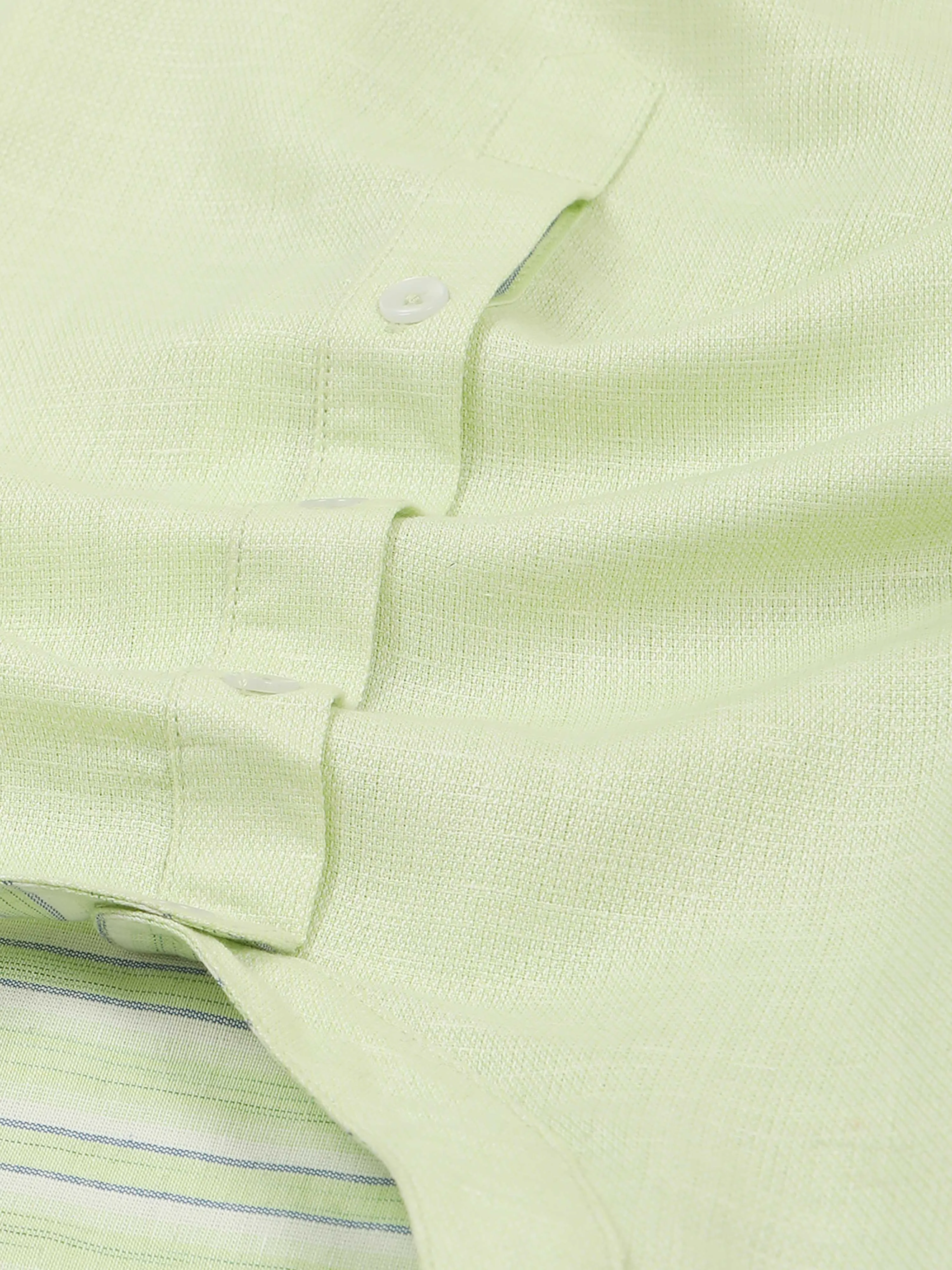 Pista Green Textured Short Kurta
