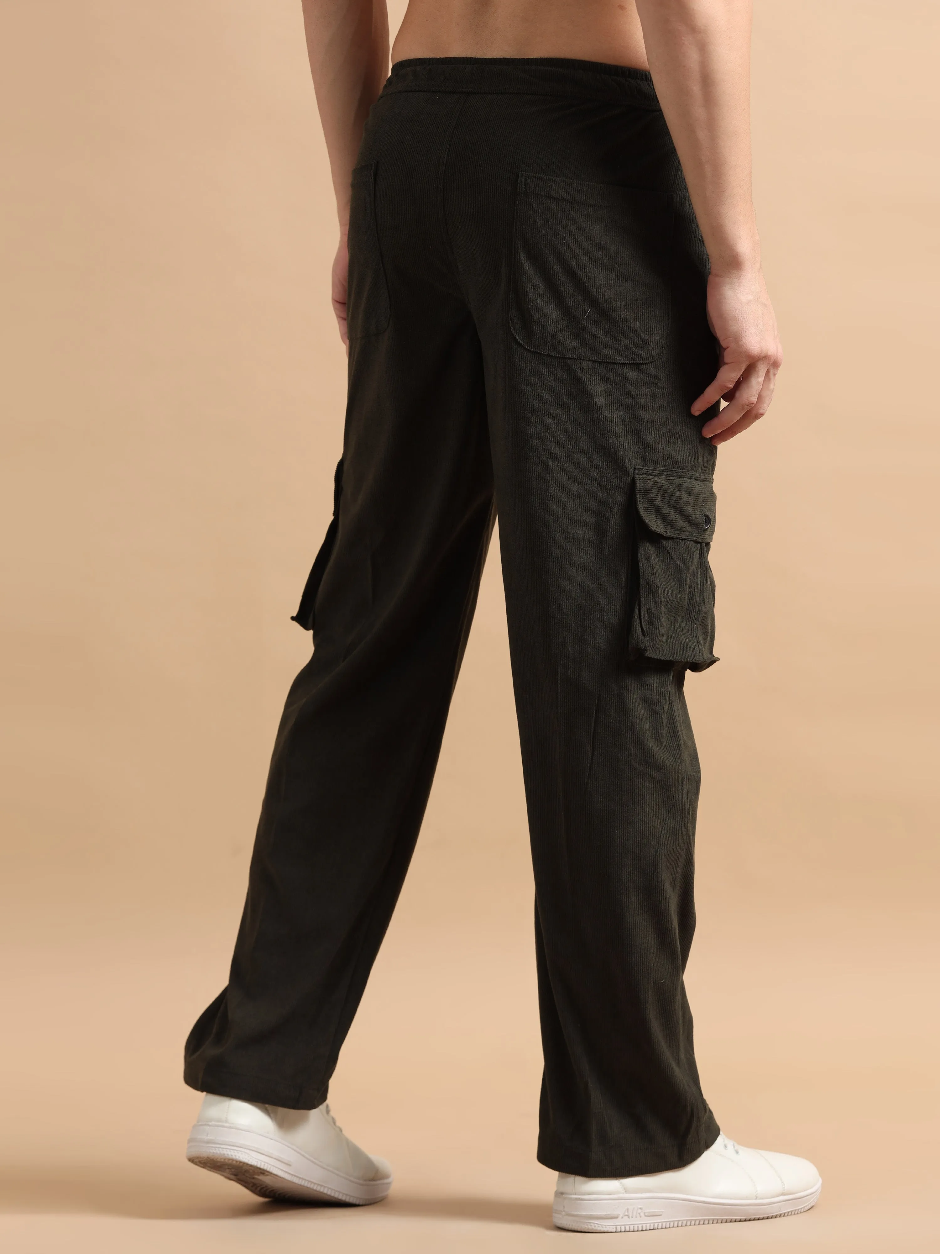 Plus Size Utility Relaxed Fit Cargo Pant - Olive