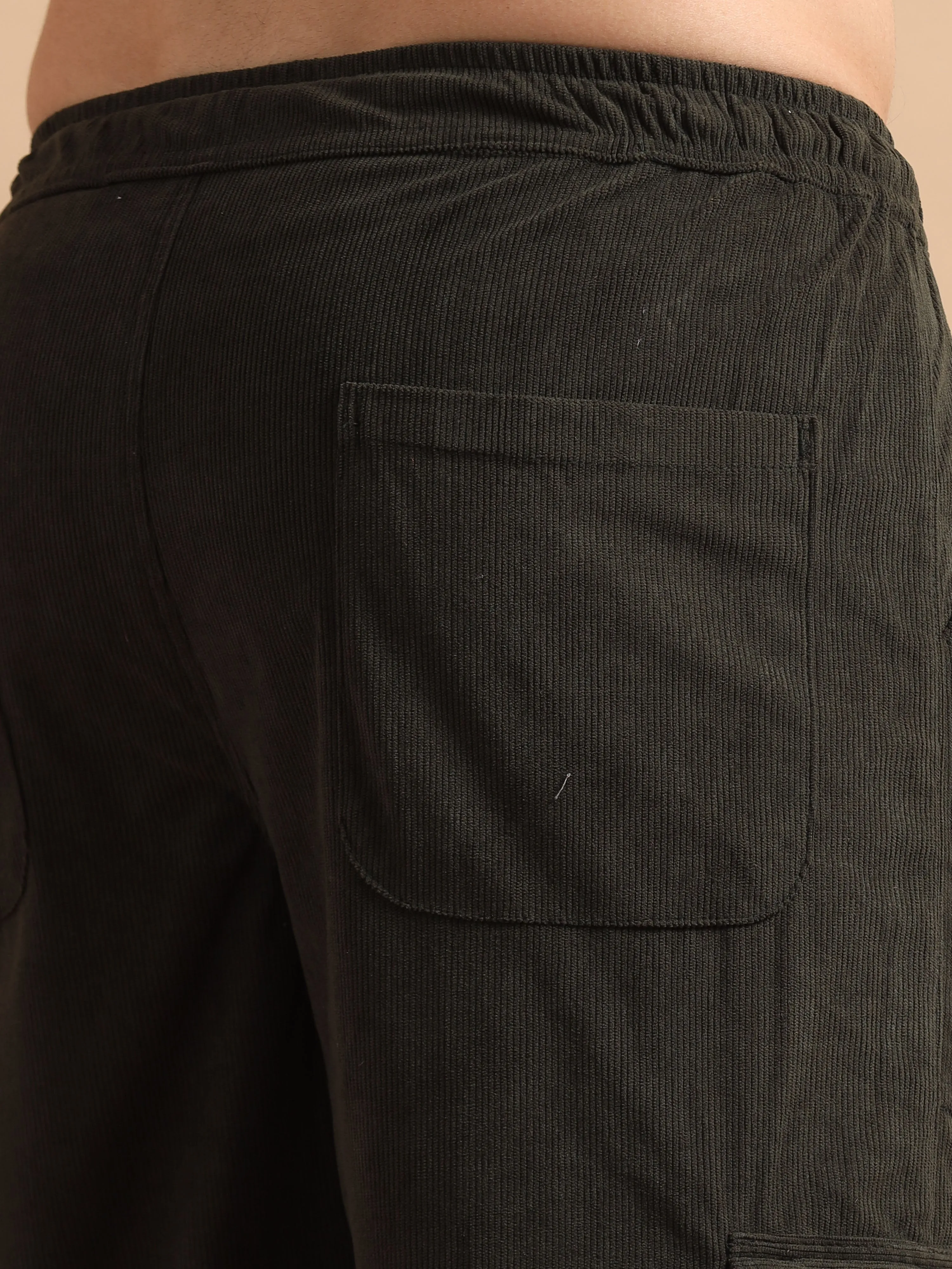 Plus Size Utility Relaxed Fit Cargo Pant - Olive