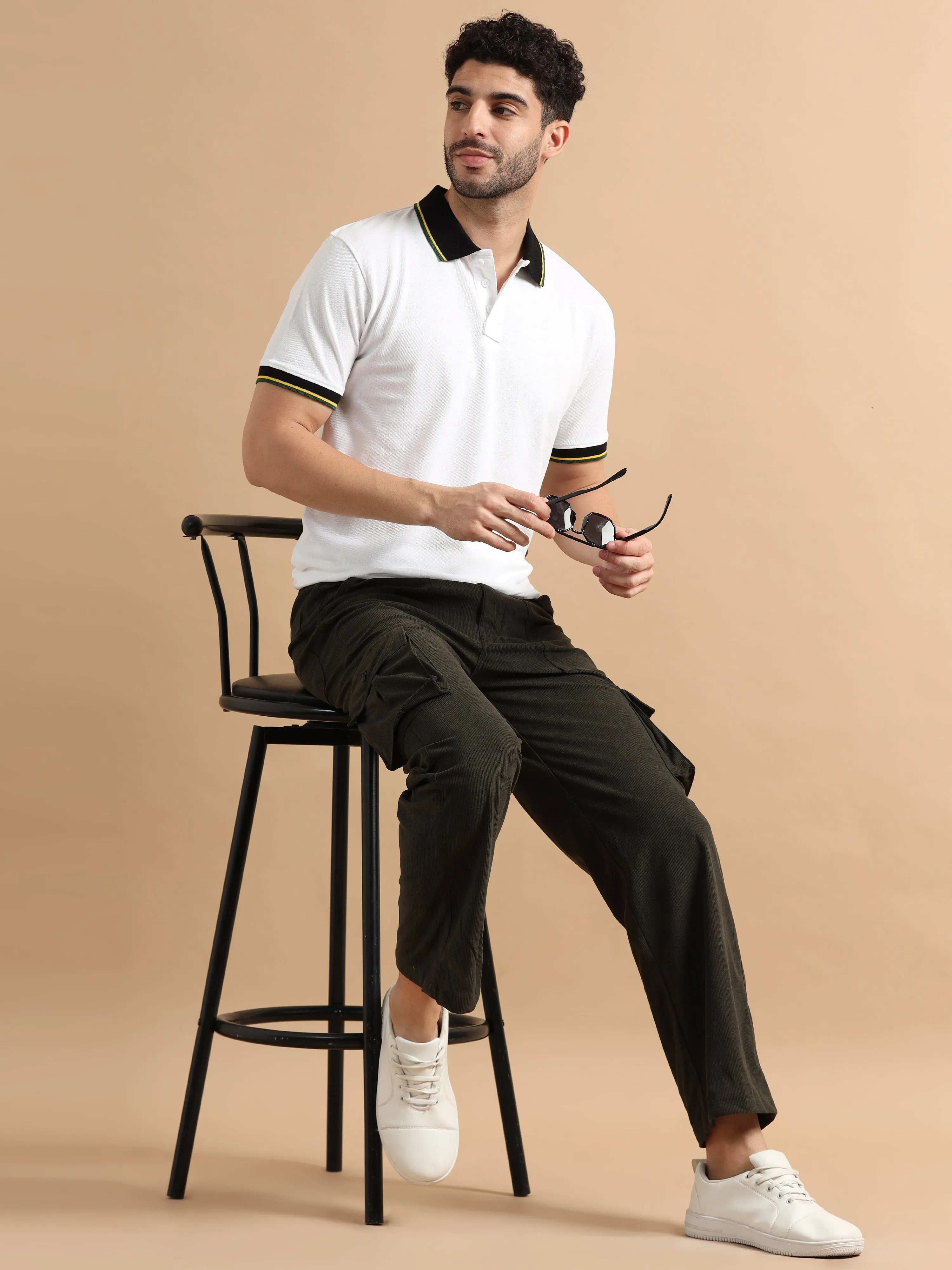 Plus Size Utility Relaxed Fit Cargo Pant - Olive