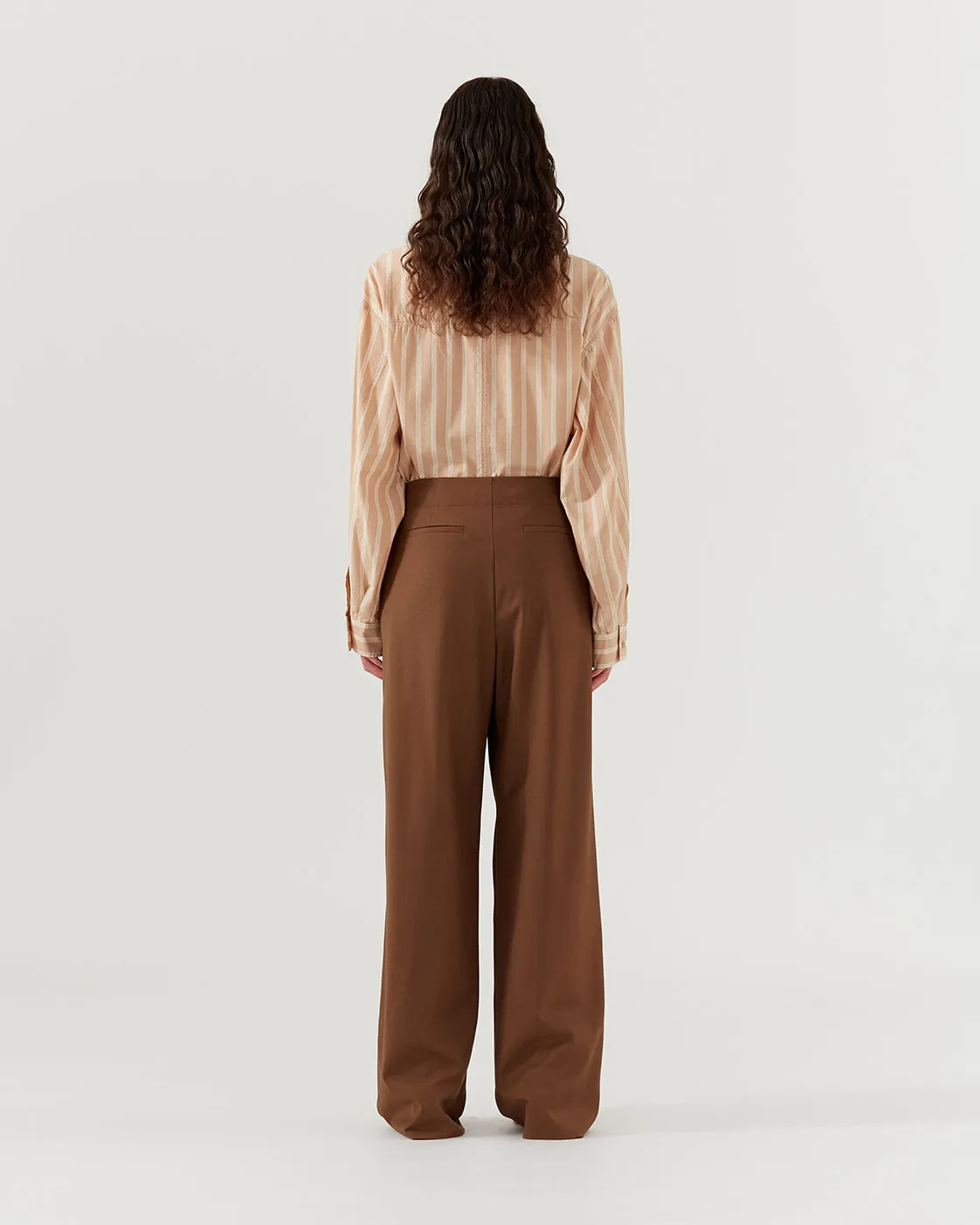 Reine Trousers Wool Blend Brown