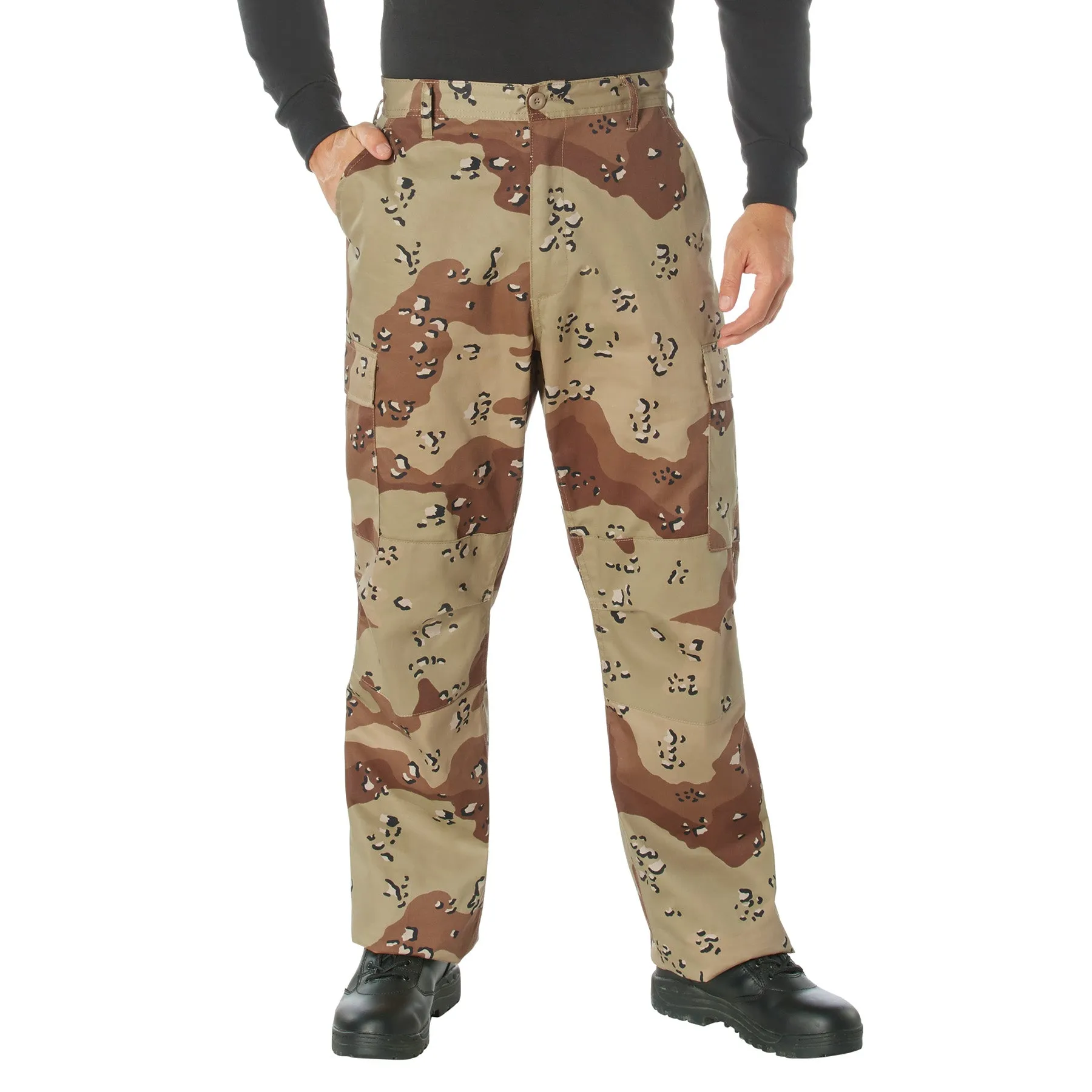 [Relaxed Fit Zipper Fly] Camo Tactical BDU Pants