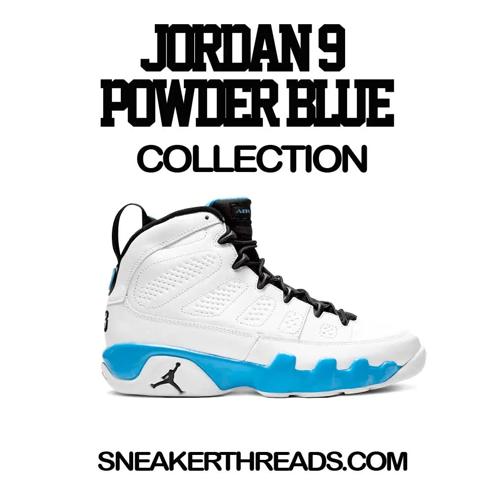 Retro 9 Powder Blue Clean Pair Shirt