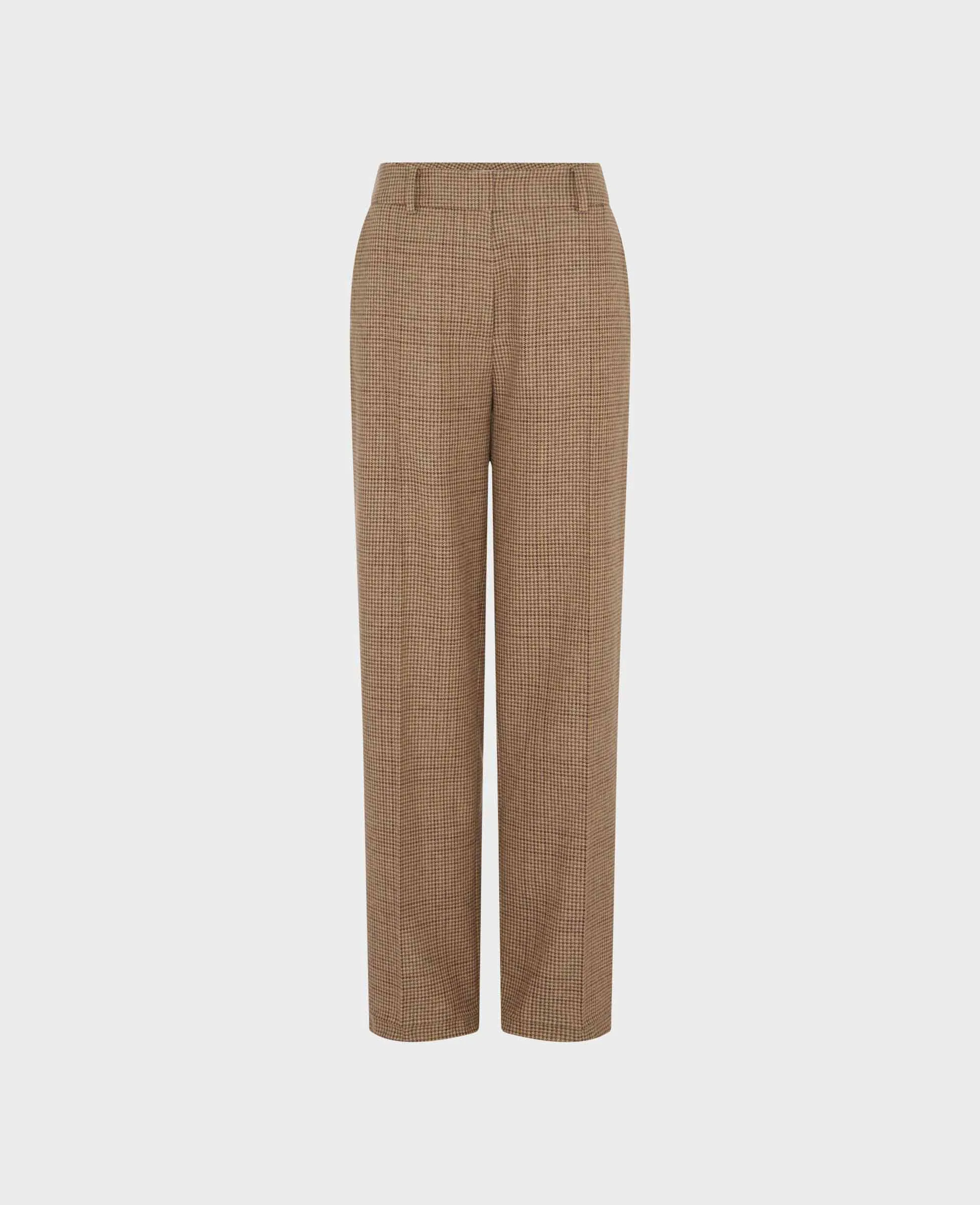 Rosemont Cotton Wool Blend Straight Leg Trousers