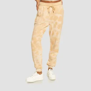 Roxy Fools Gold Sweatpants Beige Crystal Wash - Womens