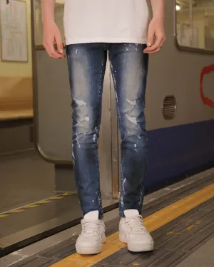 Slim Fit Jeans in Unique Blue Wash