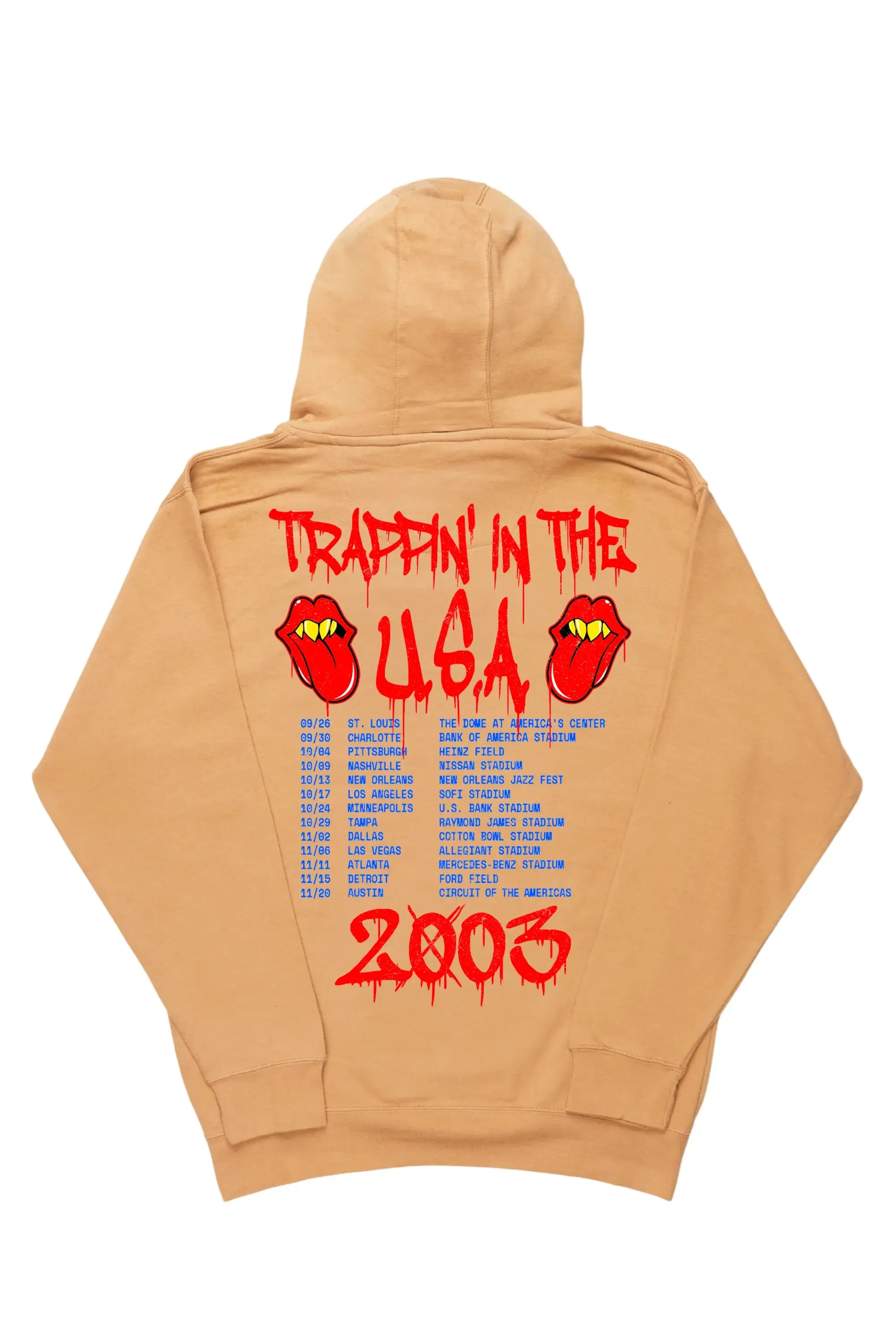 Spent Beige Graphic Hoodie