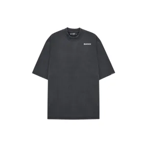 STAPLE LOGO Oversized Slim Tee - Stone Washed (White Print)