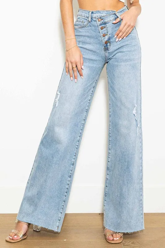 The Double Crossed Jeans- Light Wash