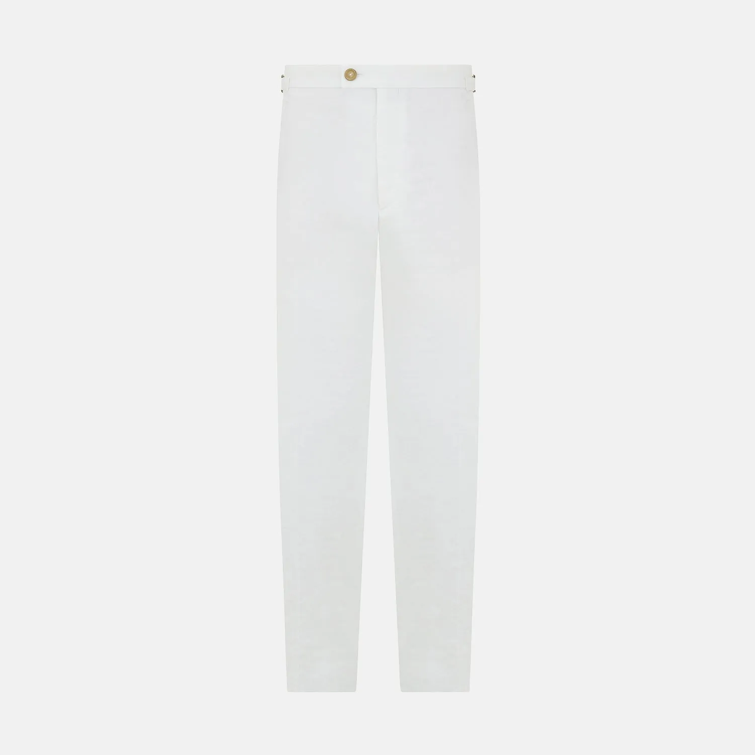 White Linen Henry Trousers