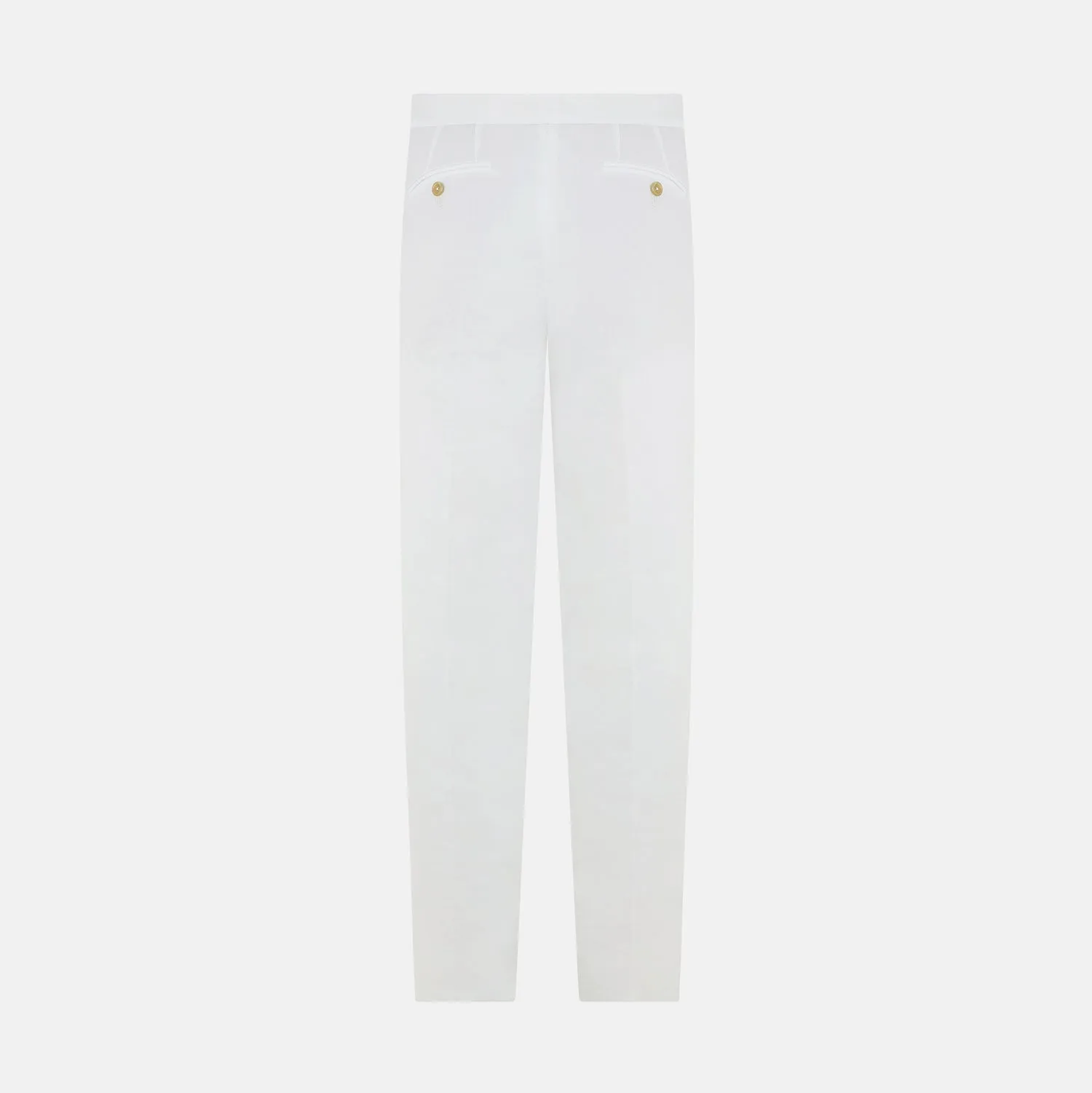 White Linen Henry Trousers