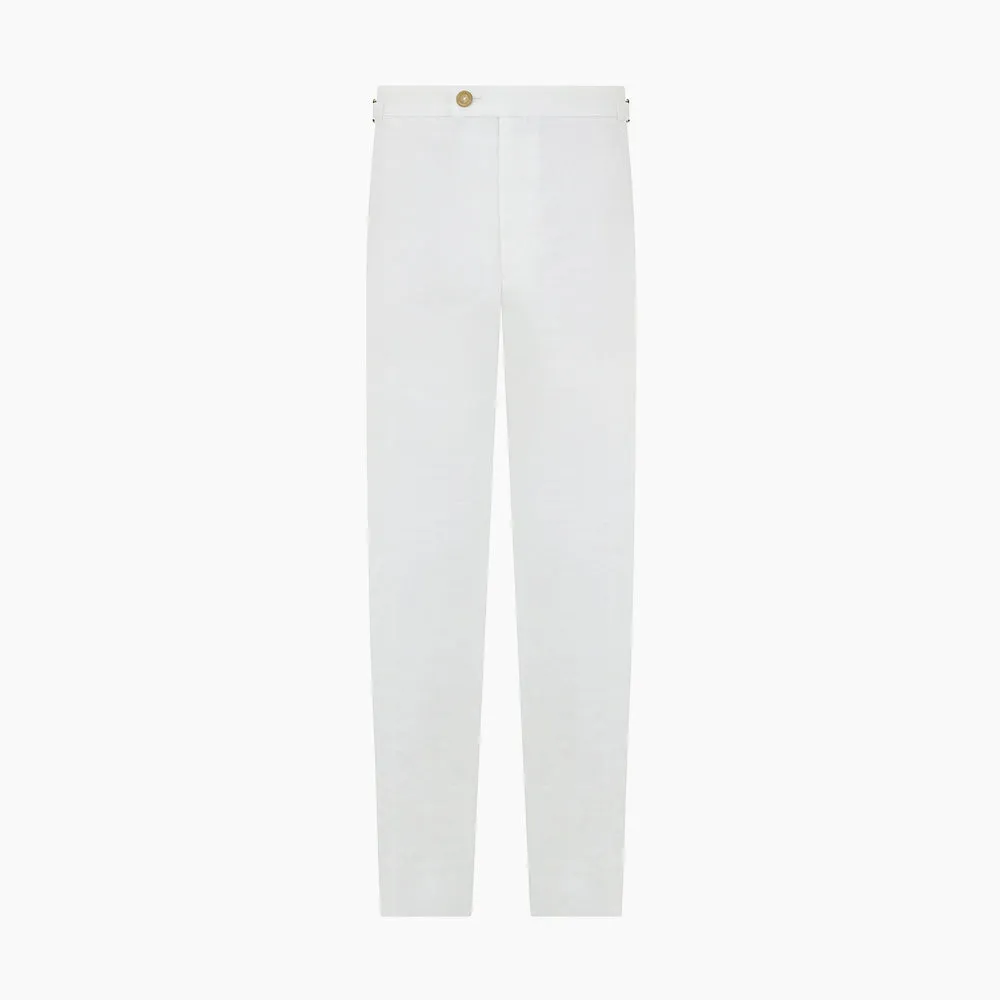 White Linen Henry Trousers