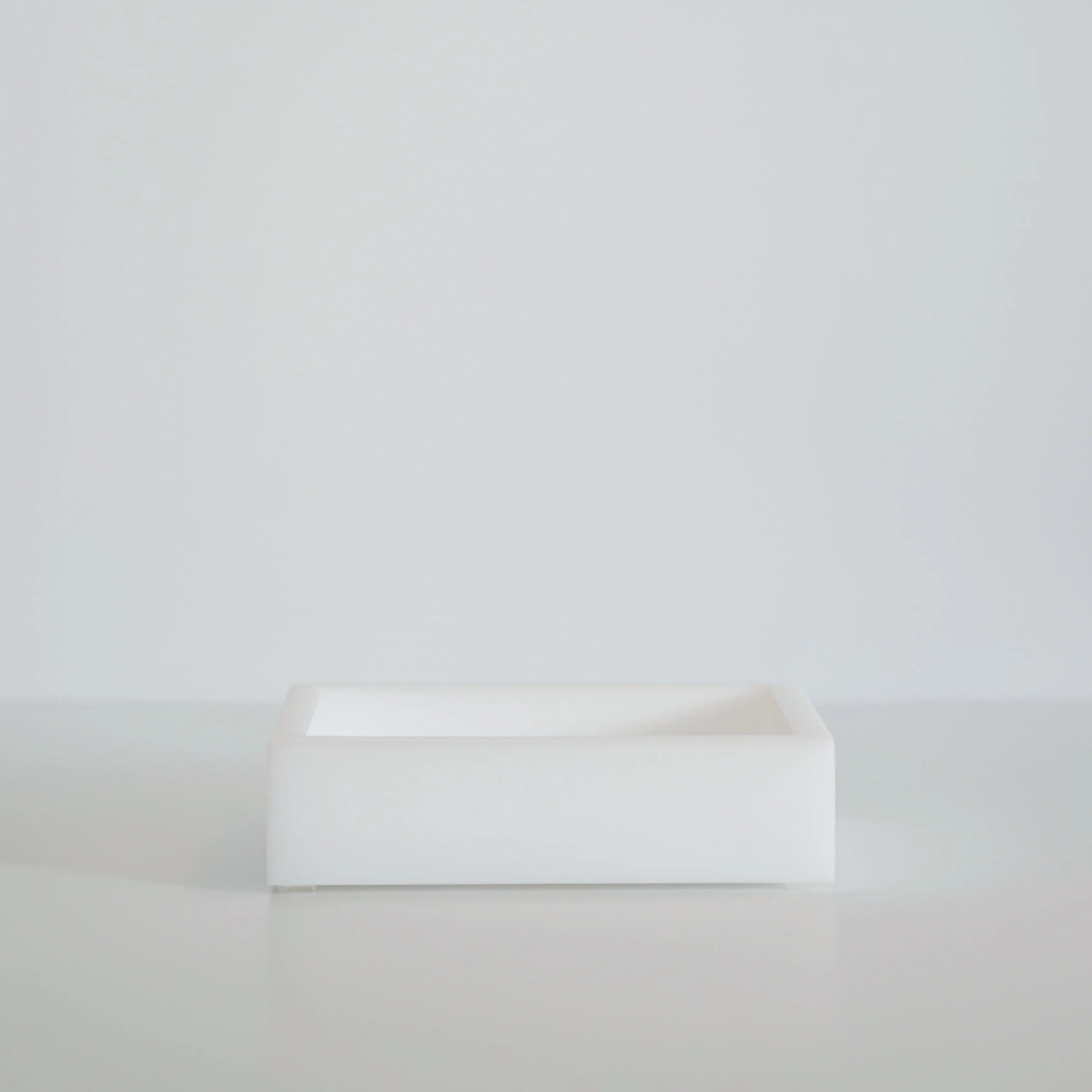 White Lucite Bath Accessories