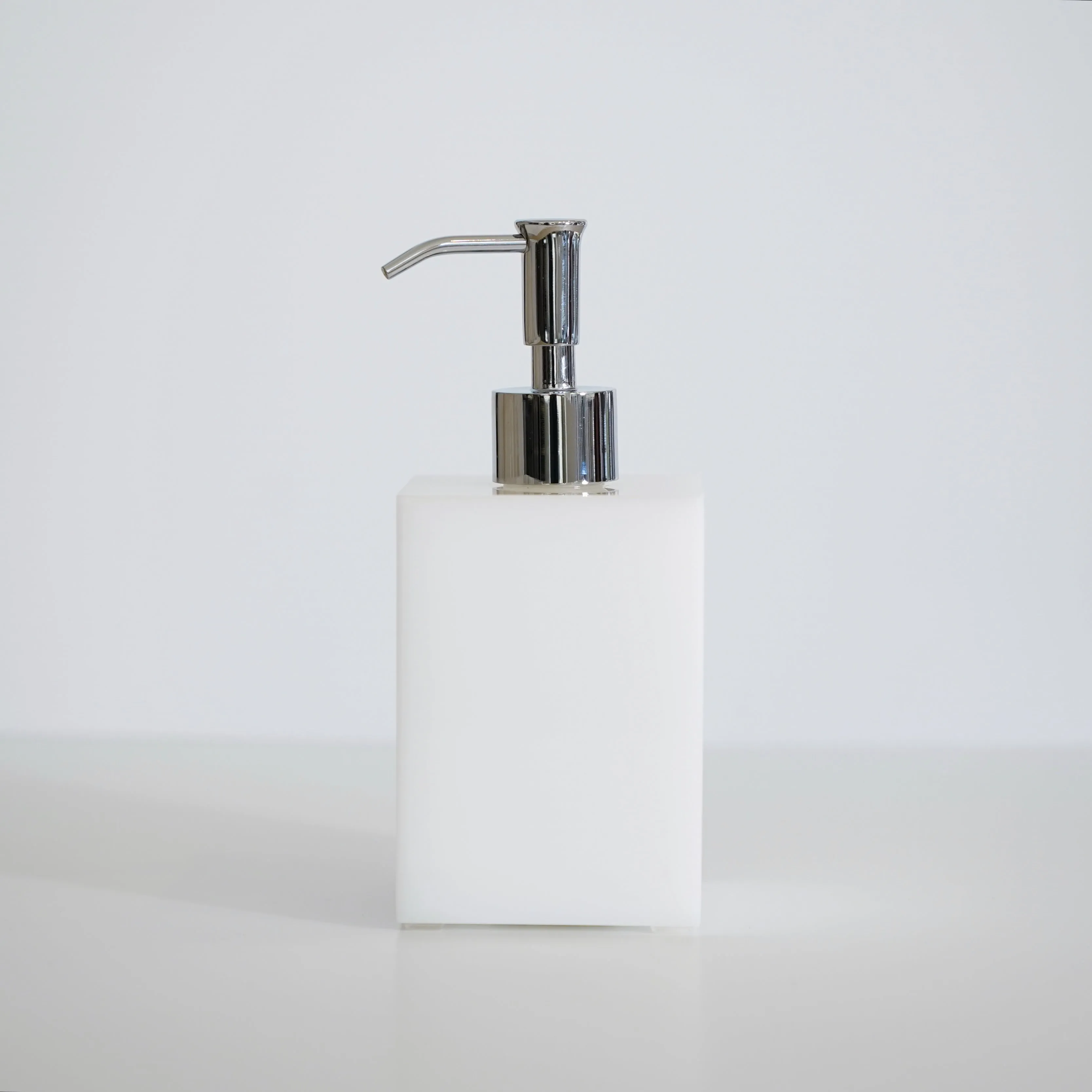 White Lucite Bath Accessories