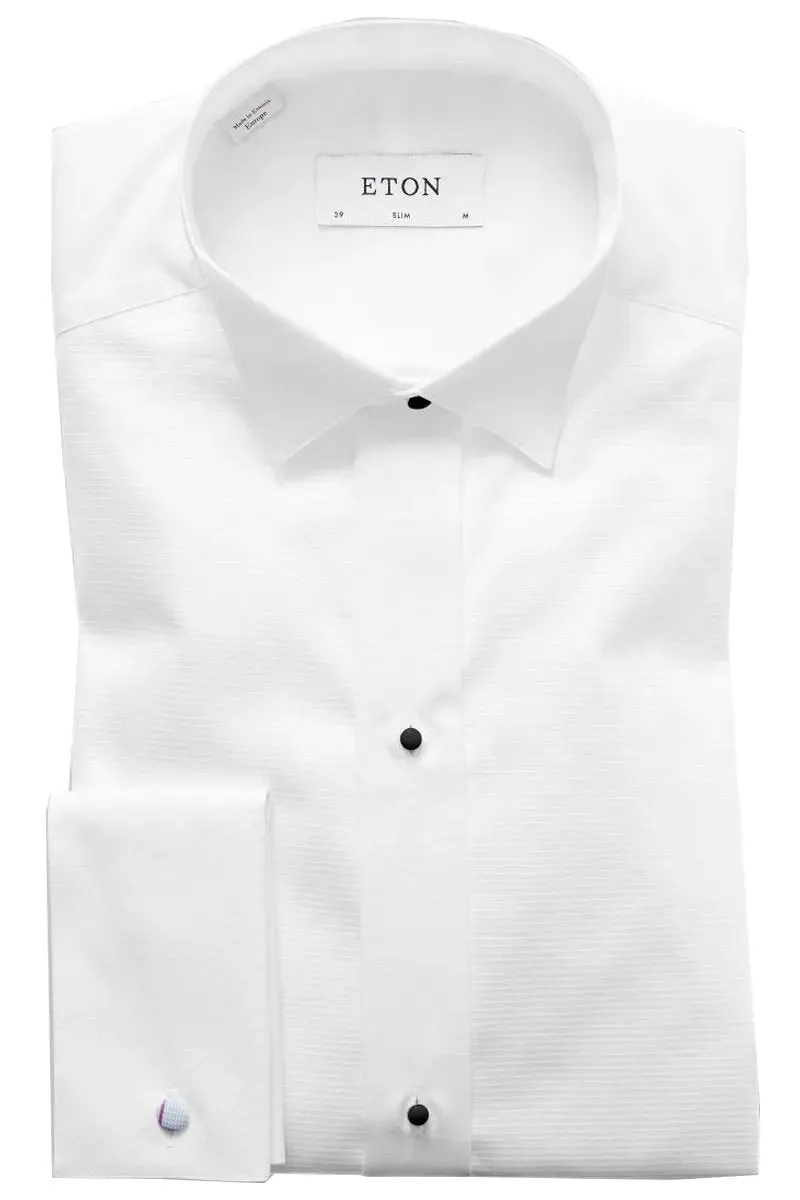White Wing Collar Evening Slim Fit Shirt