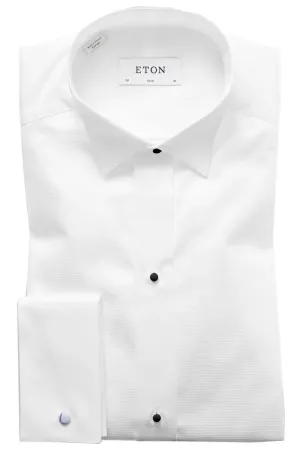White Wing Collar Evening Slim Fit Shirt