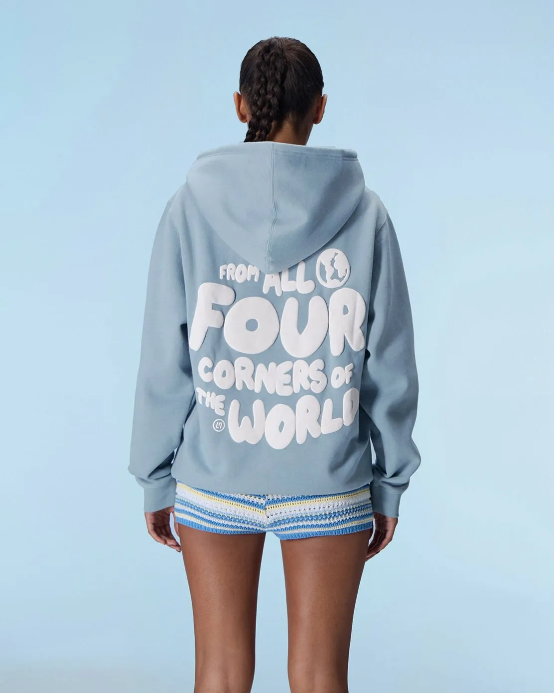 WORLDWIDE HOODIE - BLUE